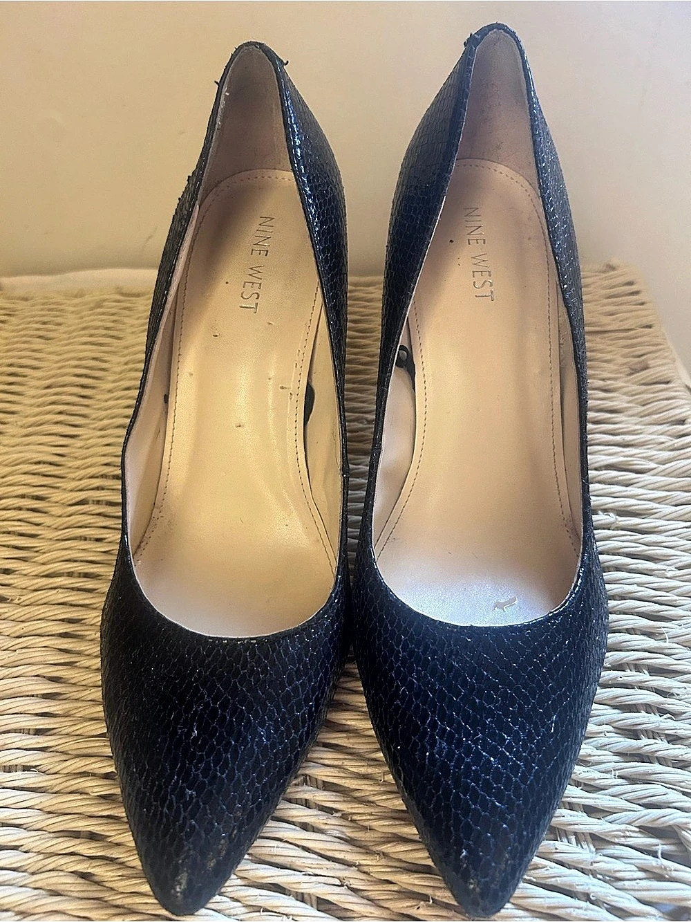 Nine West Tango Pointy Toe Pumps Black US 8 1/2